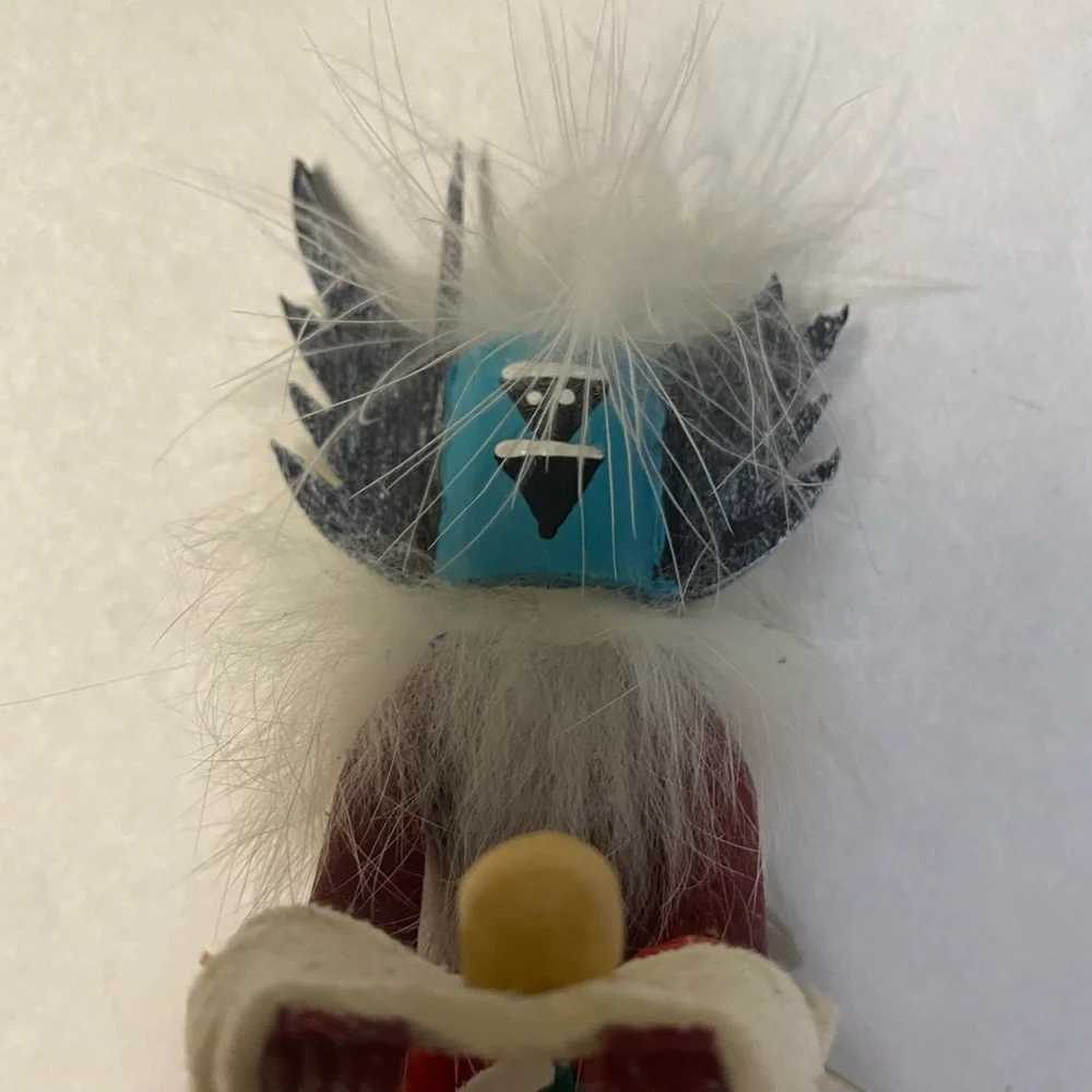 Crow Mother Kachina Handmade Navajo Dine Tribe Signed Marked Art Decor NWT